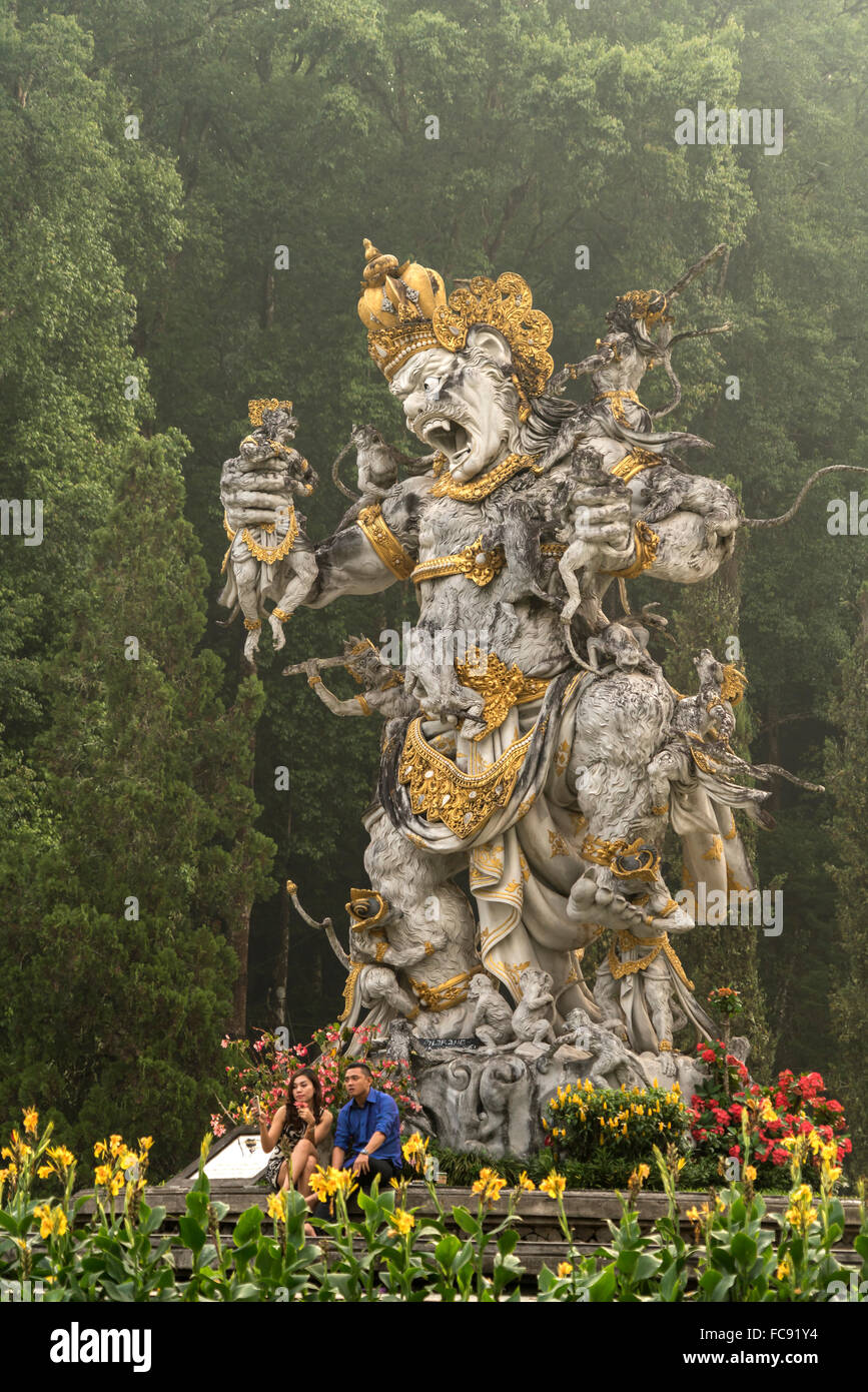 Démon géant à Eka Karya ou Bali jardin botanique Jardin botanique de Bedugul , Bali, Indonésie Banque D'Images
