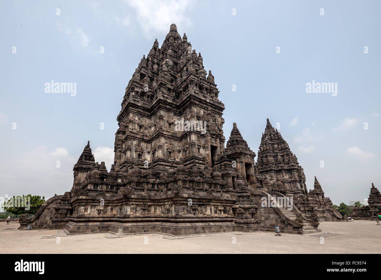 Ensemble de Prambanan. Banque D'Images