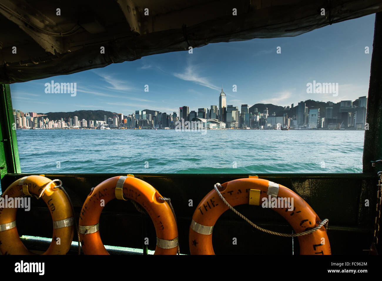 Hong Kong du Star Ferry, Hong Kong, Chine, Asie Banque D'Images