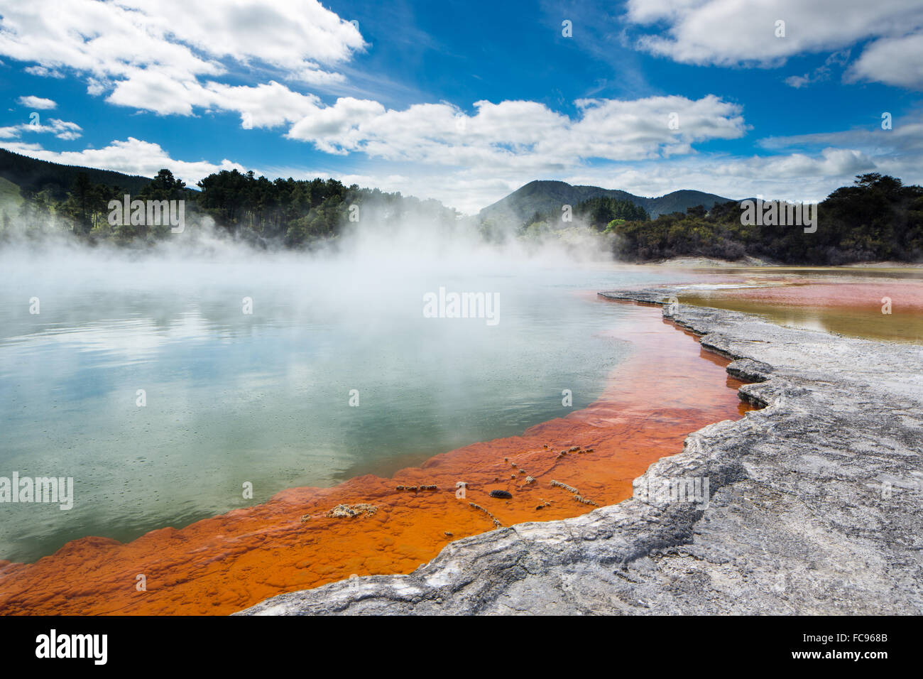 Wai-O-Tapu Thermal Wonderland, Rotorua, île du Nord Nouvelle-zélande, Pacifique Banque D'Images