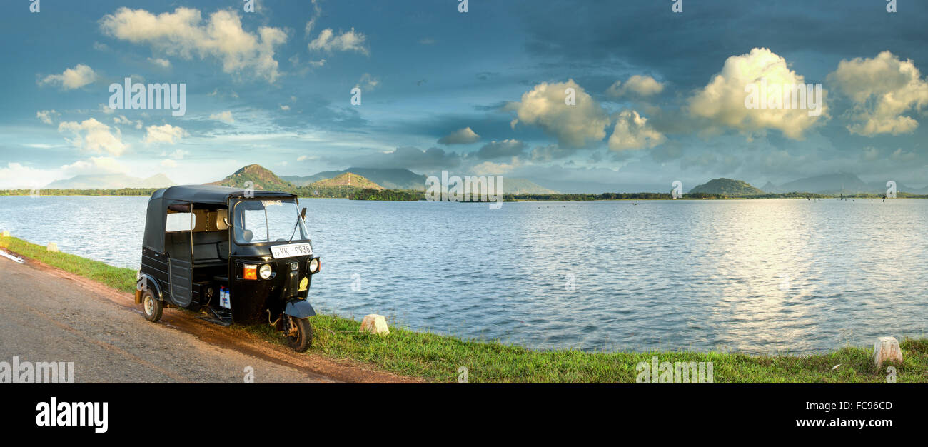 Réservoir de Kandalama, Dambulla, Sri Lanka, Asie Banque D'Images