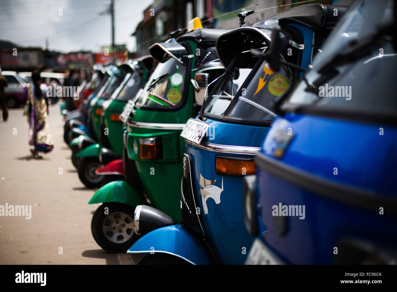 Tuk Tuks, Sri Lanka, Asie Banque D'Images