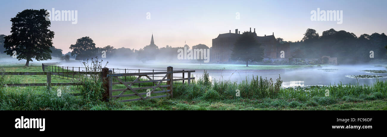 Château de Broughton, Broughton, Oxfordshire, Angleterre, Royaume-Uni, Europe Banque D'Images