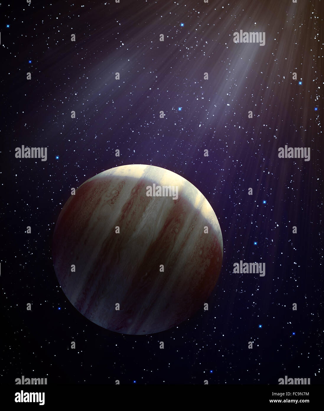 D'éventuelles nouvelles planète dans le système solaire - planète X Banque D'Images
