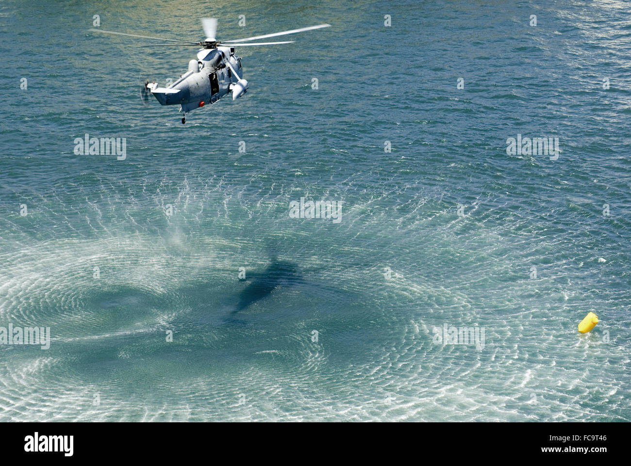 L'hélicoptère Sea King de la marine Banque D'Images