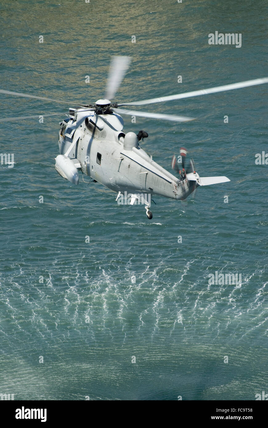 L'hélicoptère Sea King de la marine Banque D'Images