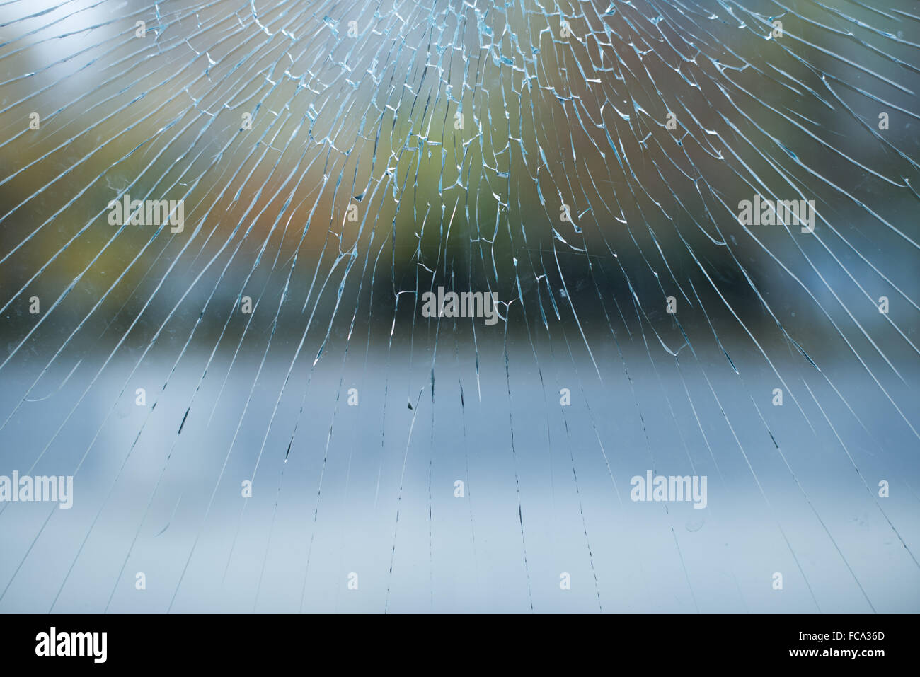 Verre fissuré Banque D'Images