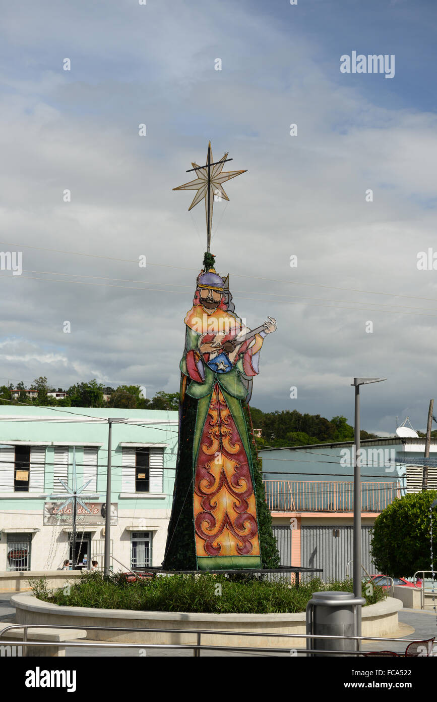 Les trois rois sont une figure très populaire durant les fêtes de Noël dans l'île. Penuelas, Puerto Rico. L'île des Caraïbes. Le territoire américain. Banque D'Images
