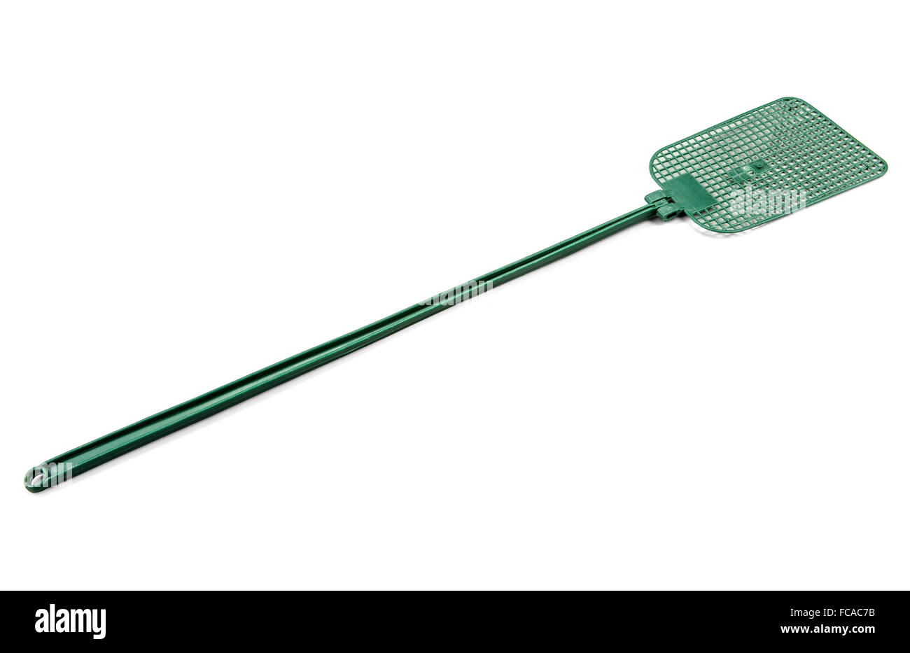 Tapette à mouche en plastique isolé sur blanc avec clipping path Banque D'Images