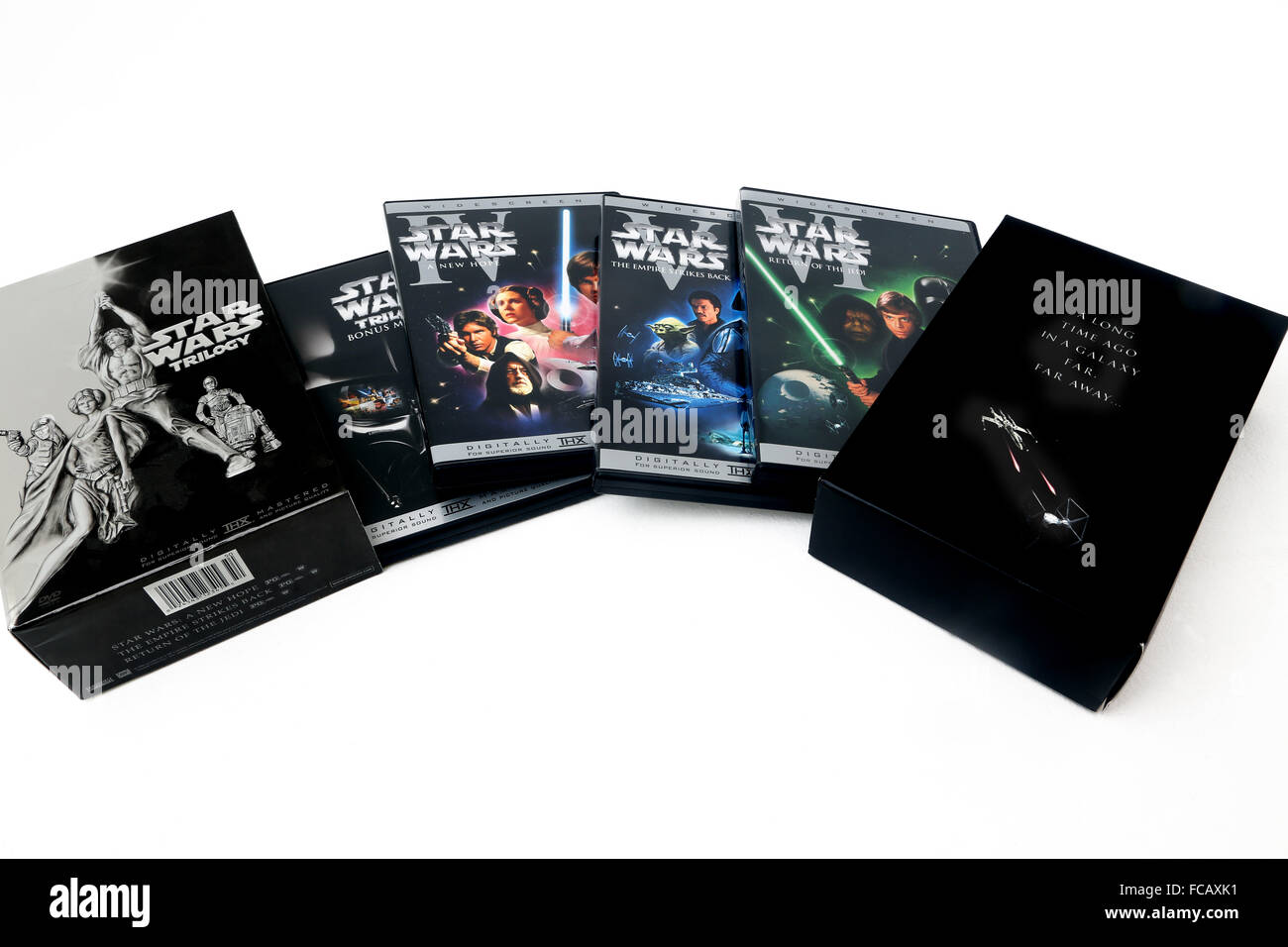 Star Wars Trilogy DVD Box Set Special Edition Banque D'Images