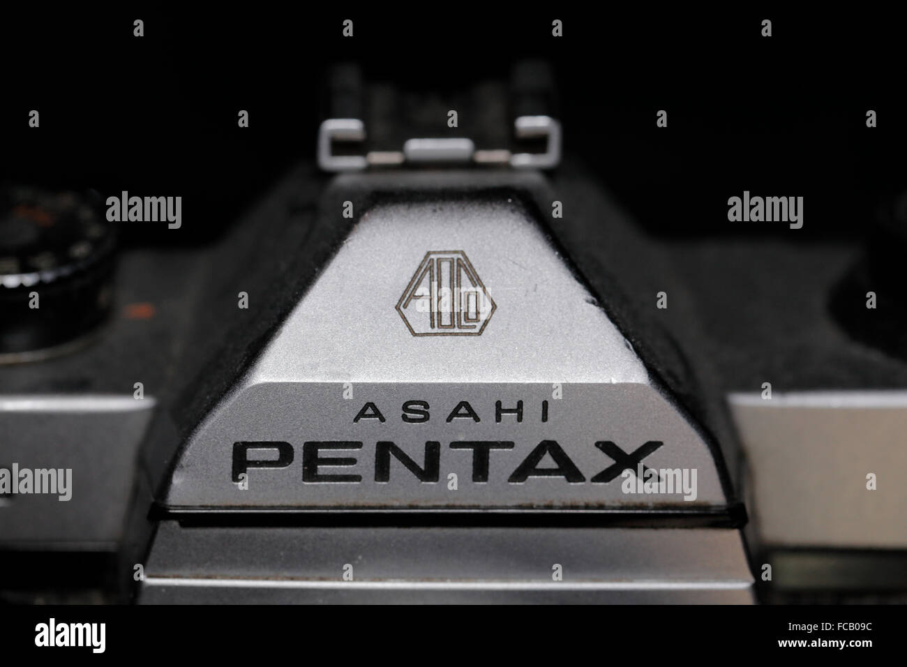 Haut de l'Asahi Pentax K1000 appareil photo. Banque D'Images