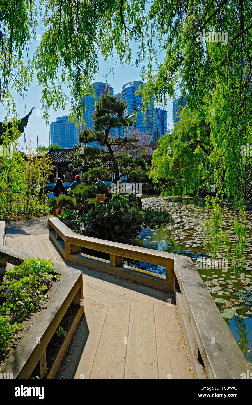 Dr. Sun Yat Sen Park Chinatown Vancouver British Columbia Canada Banque D'Images