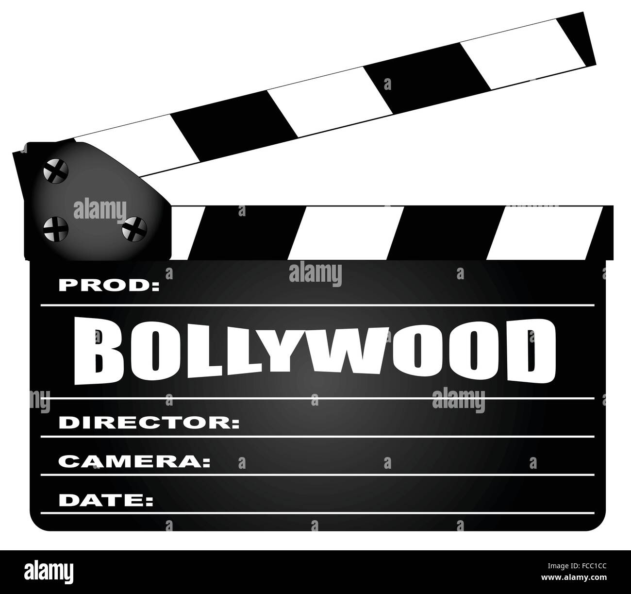 Un film typique meissen avec la légende de Bollywood. Illustration de Vecteur