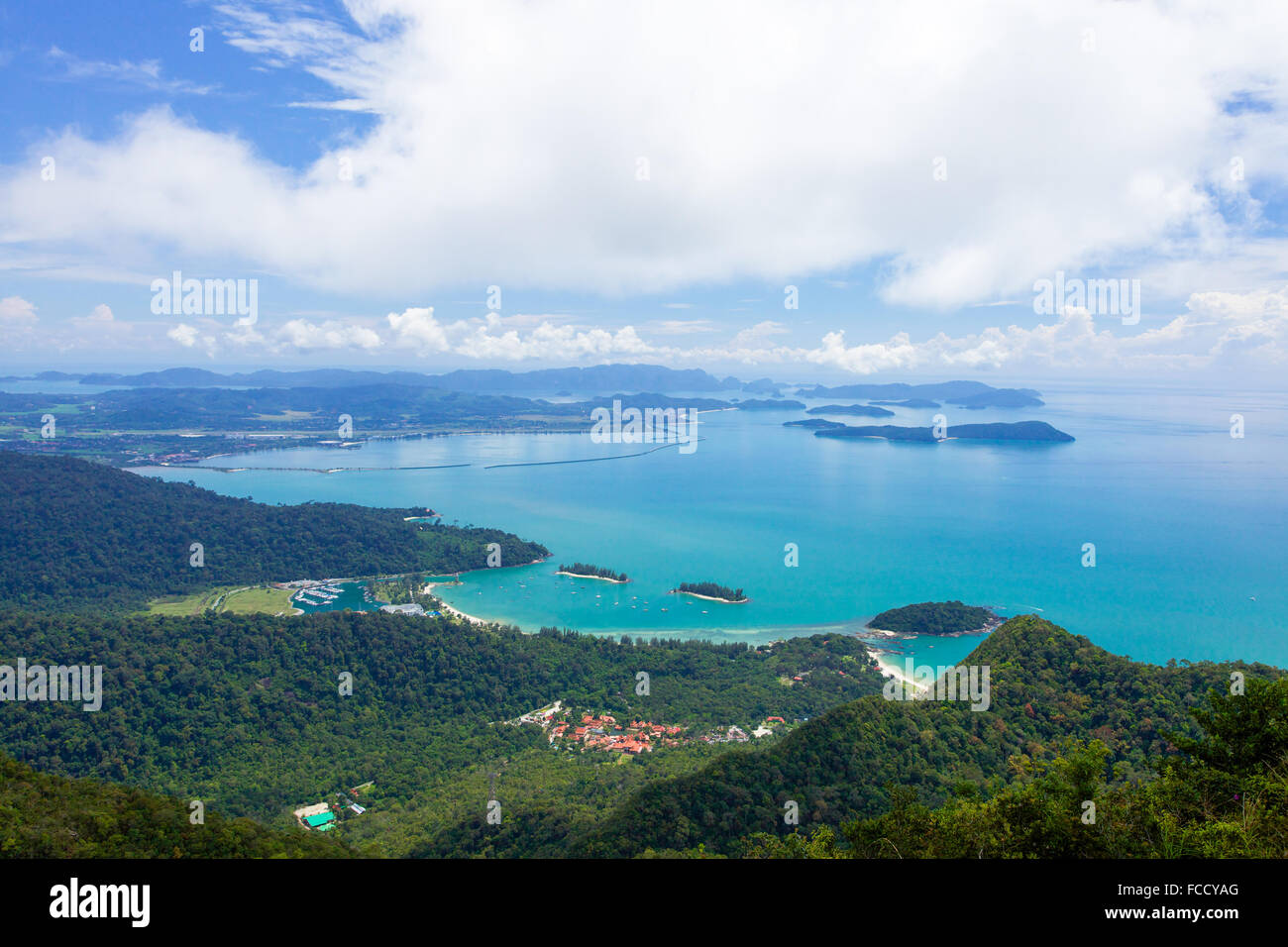 Paysage de l'île de Langkawi, Malaisie Banque D'Images