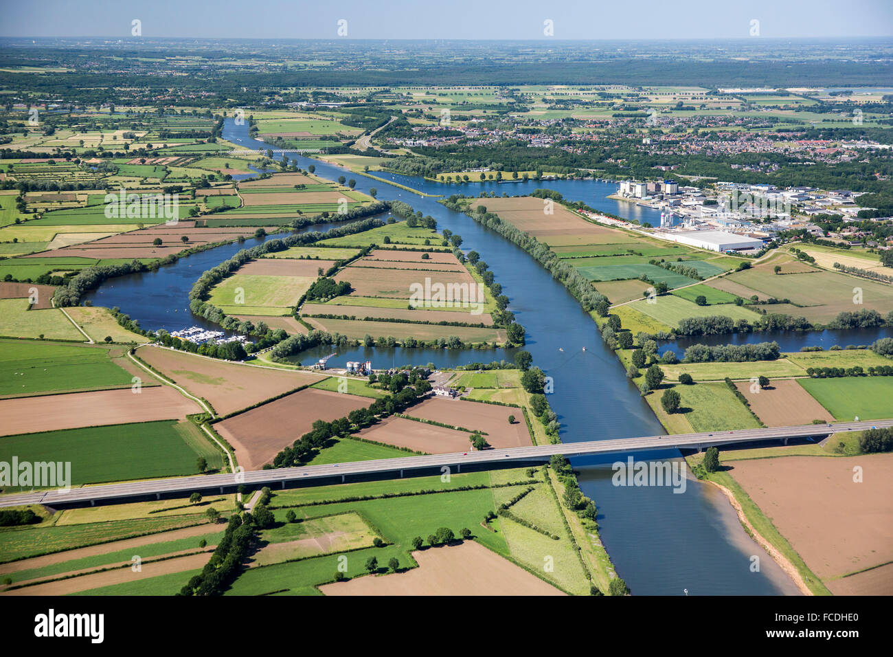 Pays-bas, Gennep. Maas ou Meuse Photo Stock - Alamy