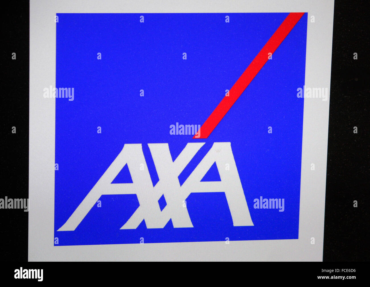 Markenname : 'Axa', Berlin. Banque D'Images