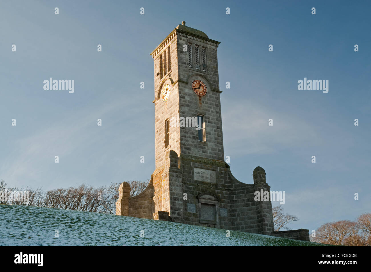 Helmsdale Memorial Clock Tower Banque D'Images