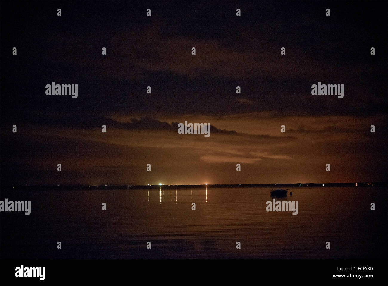 Port distant Lights Carlisle Banque D'Images