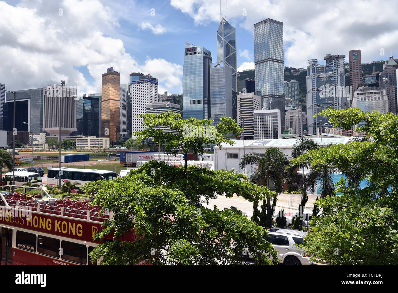 La Chine, Hong Kong : Central district Banque D'Images