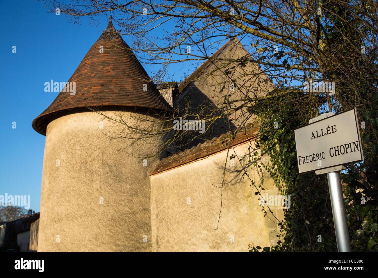 La PROVINCE DU BERRY, GEORGE SAND, la Vallée Noire Banque D'Images