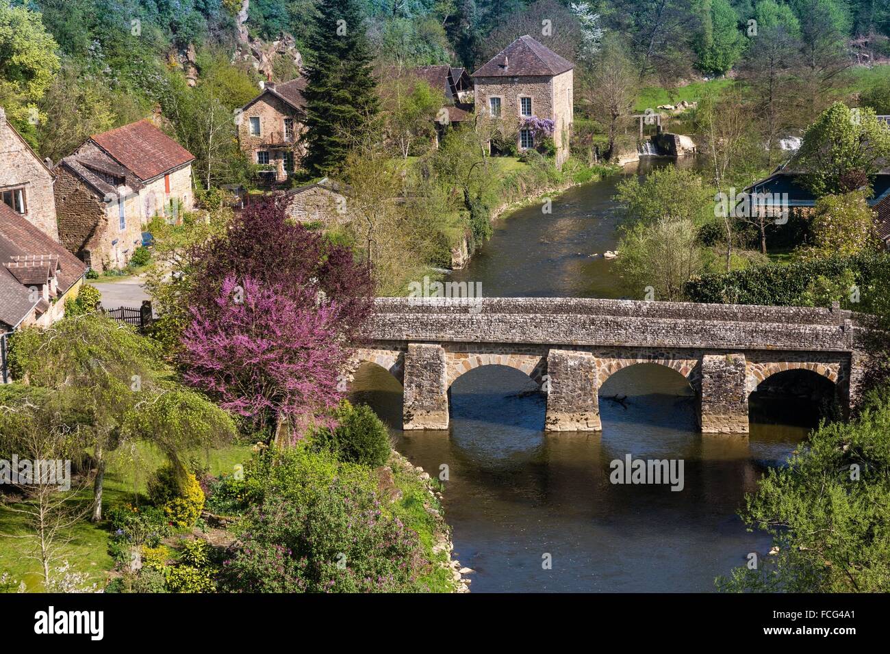 NORMANDIE-MAINE, PARC NATUREL RÉGIONAL DE L'ORNE (61), FRANCE Banque D'Images