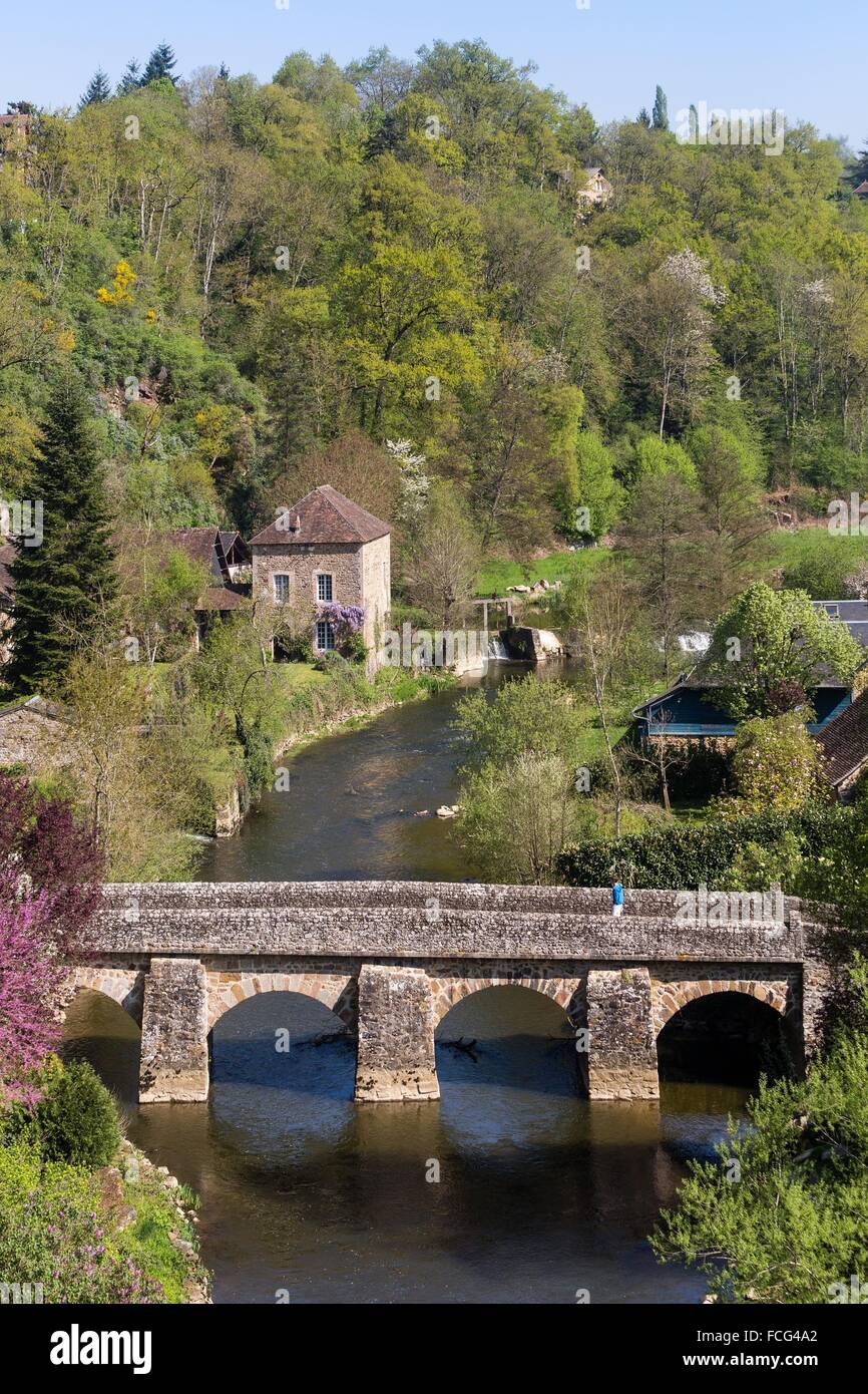 NORMANDIE-MAINE, PARC NATUREL RÉGIONAL DE L'ORNE (61), FRANCE Banque D'Images