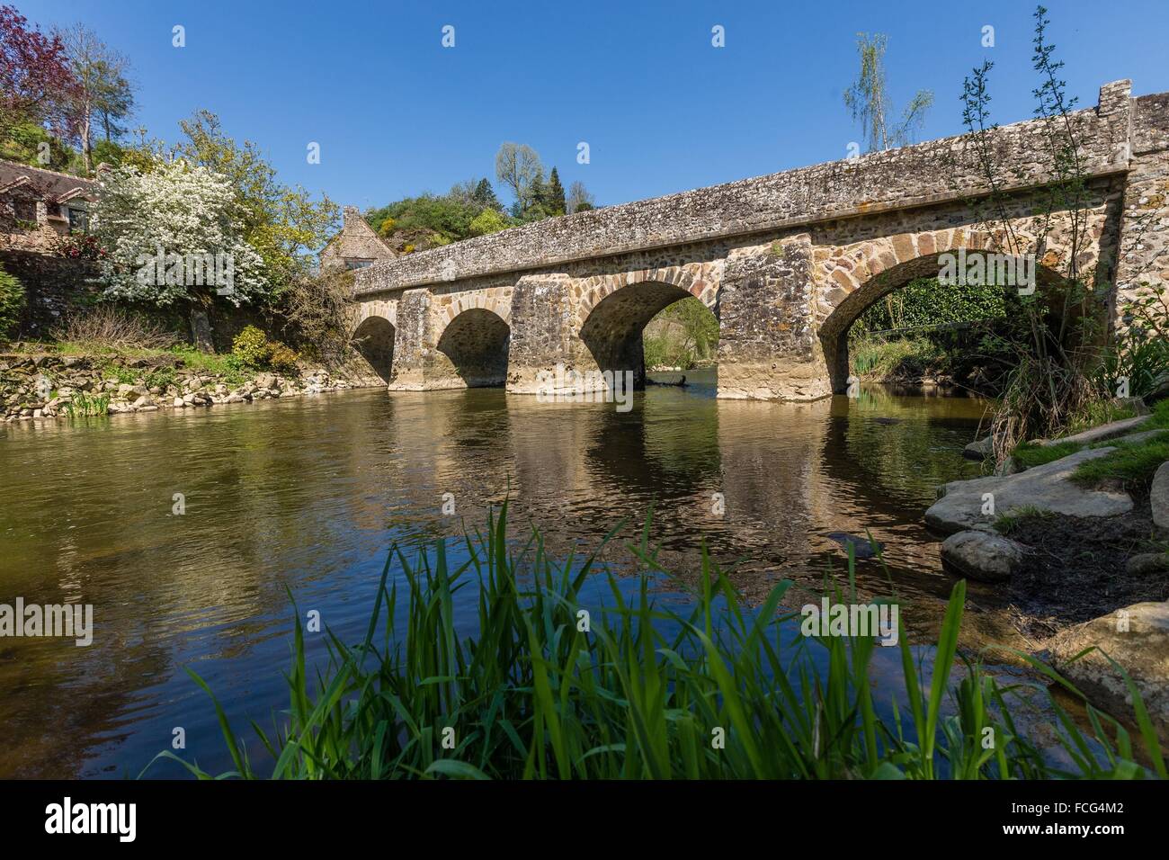 NORMANDIE-MAINE, PARC NATUREL RÉGIONAL DE L'ORNE (61), FRANCE Banque D'Images