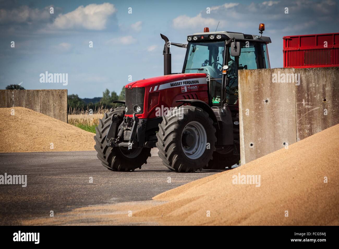 Coopérative des céréales de l'essai, ORNE (61), FRANCE Banque D'Images