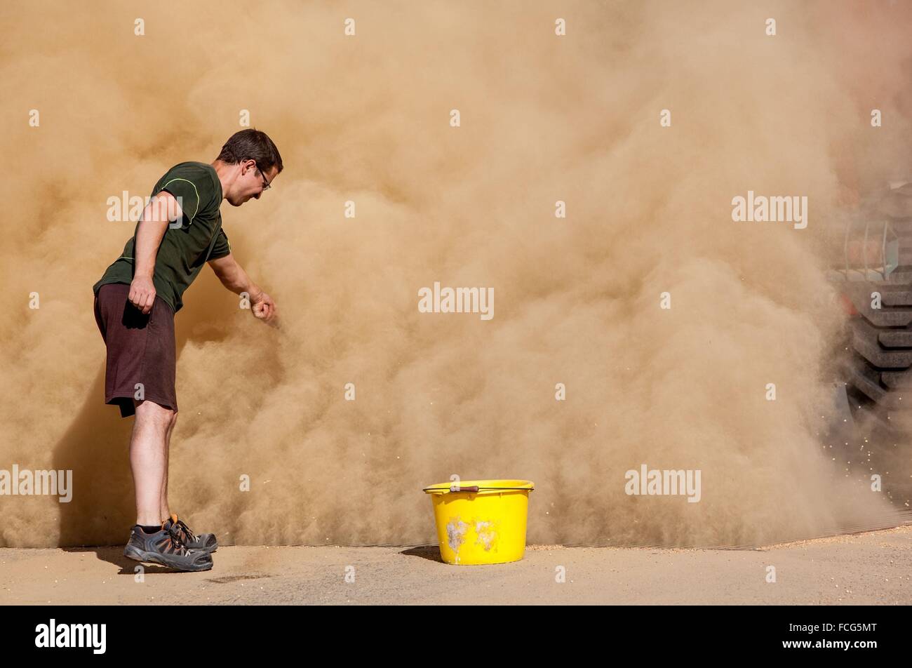 Coopérative des céréales de l'essai, ORNE (61), FRANCE Banque D'Images