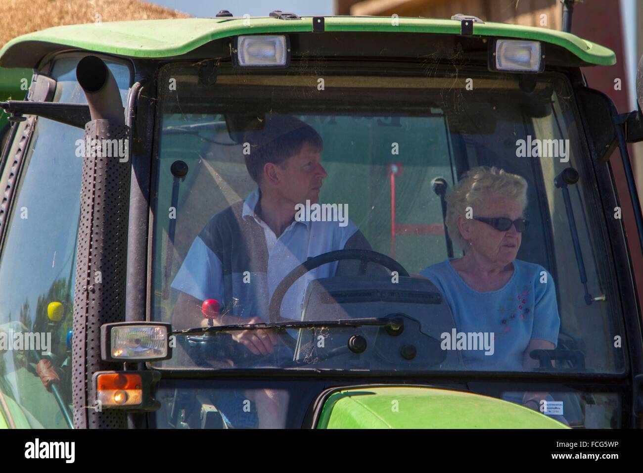 Coopérative des céréales de l'essai, ORNE (61), FRANCE Banque D'Images