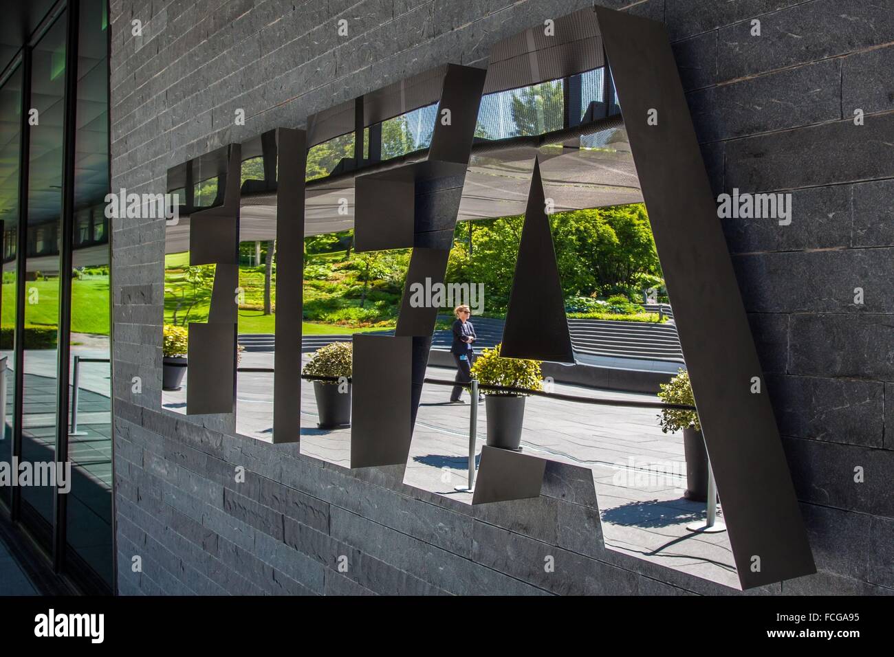 Le siège de la FIFA, FÉDÉRATION INTERNATIONALE DE FOOTBALL ASSOCIATION, Zurich Banque D'Images