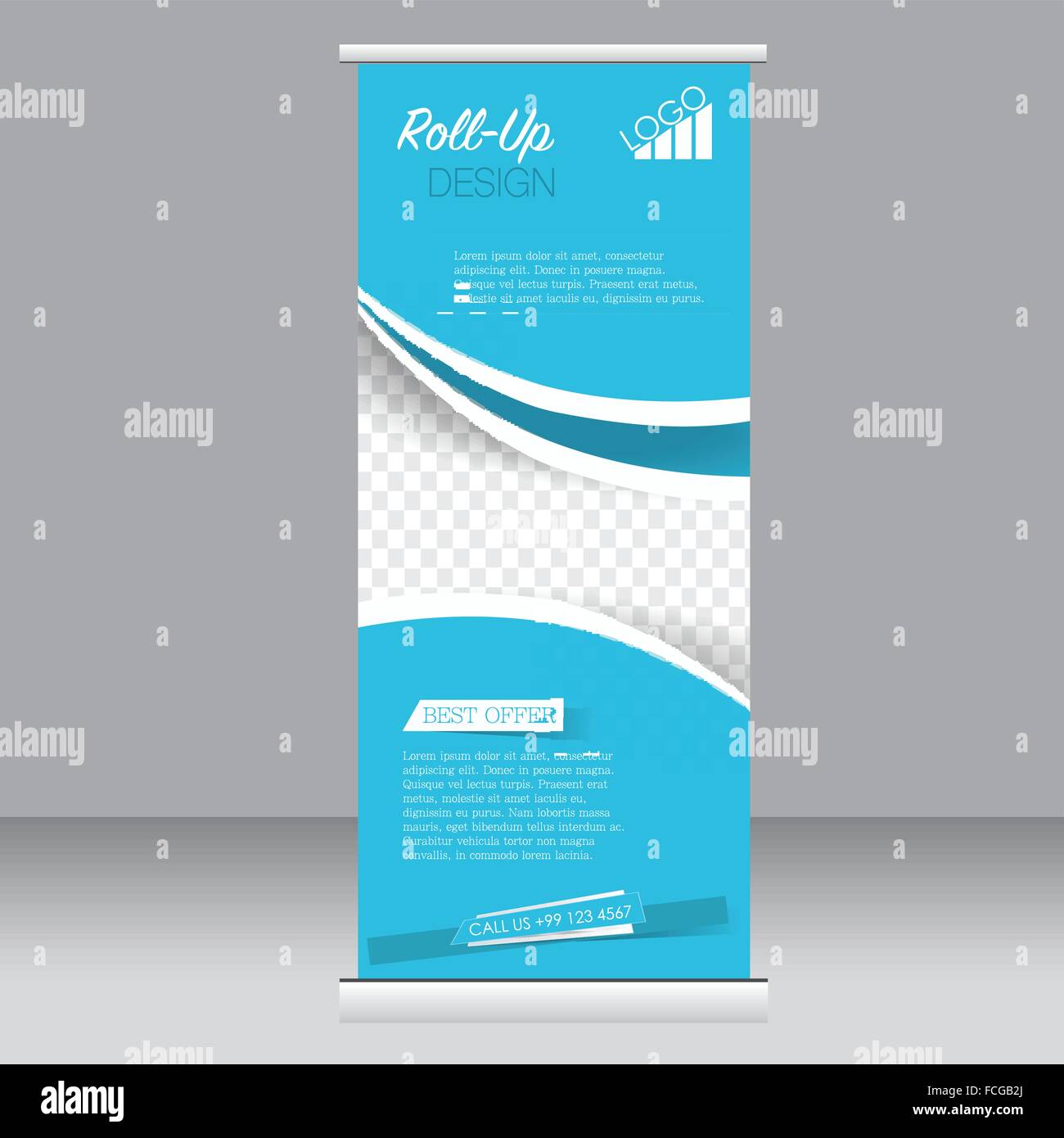 Roll up banner modèle. Résumé fond pour la conception Image Vectorielle  Stock - Alamy