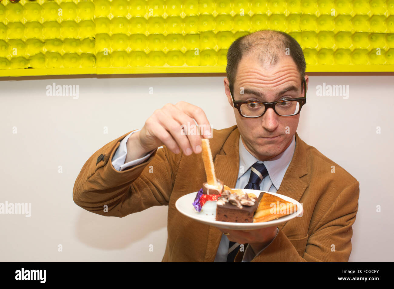 Cadbury Creme Egg café, d'un lieu de vente de divers creme egg plats à thème, Soho, London, England, UK Banque D'Images