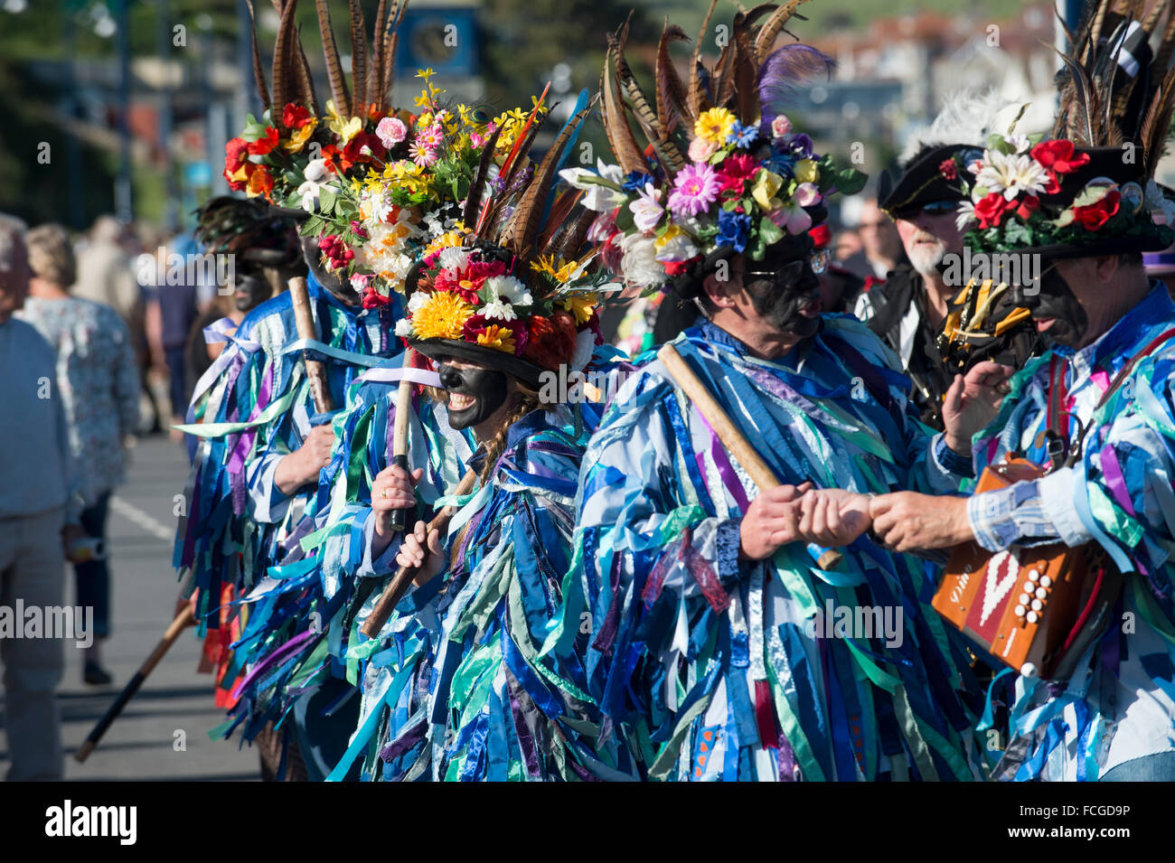 Le festival folklorique de Swanage dans le Dorset est un week-end de divers genres de musique folklorique et de danse. Banque D'Images