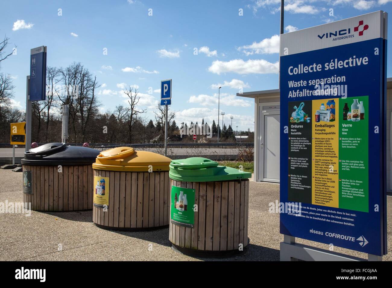 La séparation des déchets, (45) LOIRET, centre, FRANCE Banque D'Images