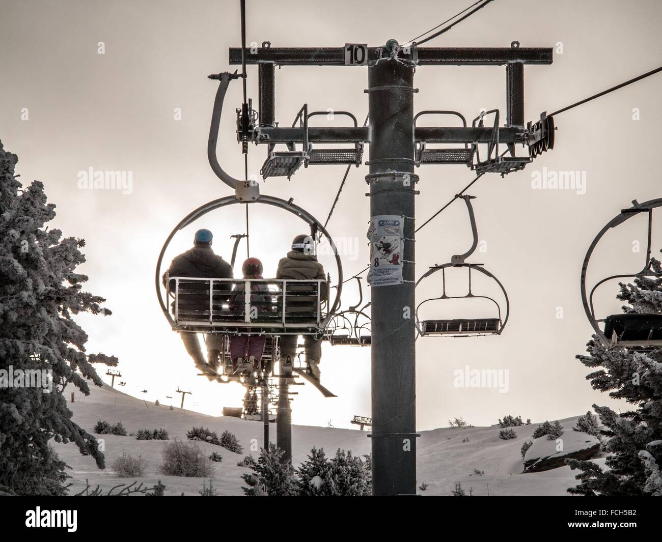 ILLUSTRATION DE SPORTS D'HIVER, LA NORMA, (73) SAVOIE, RHONE-ALPES, FRANCE Banque D'Images