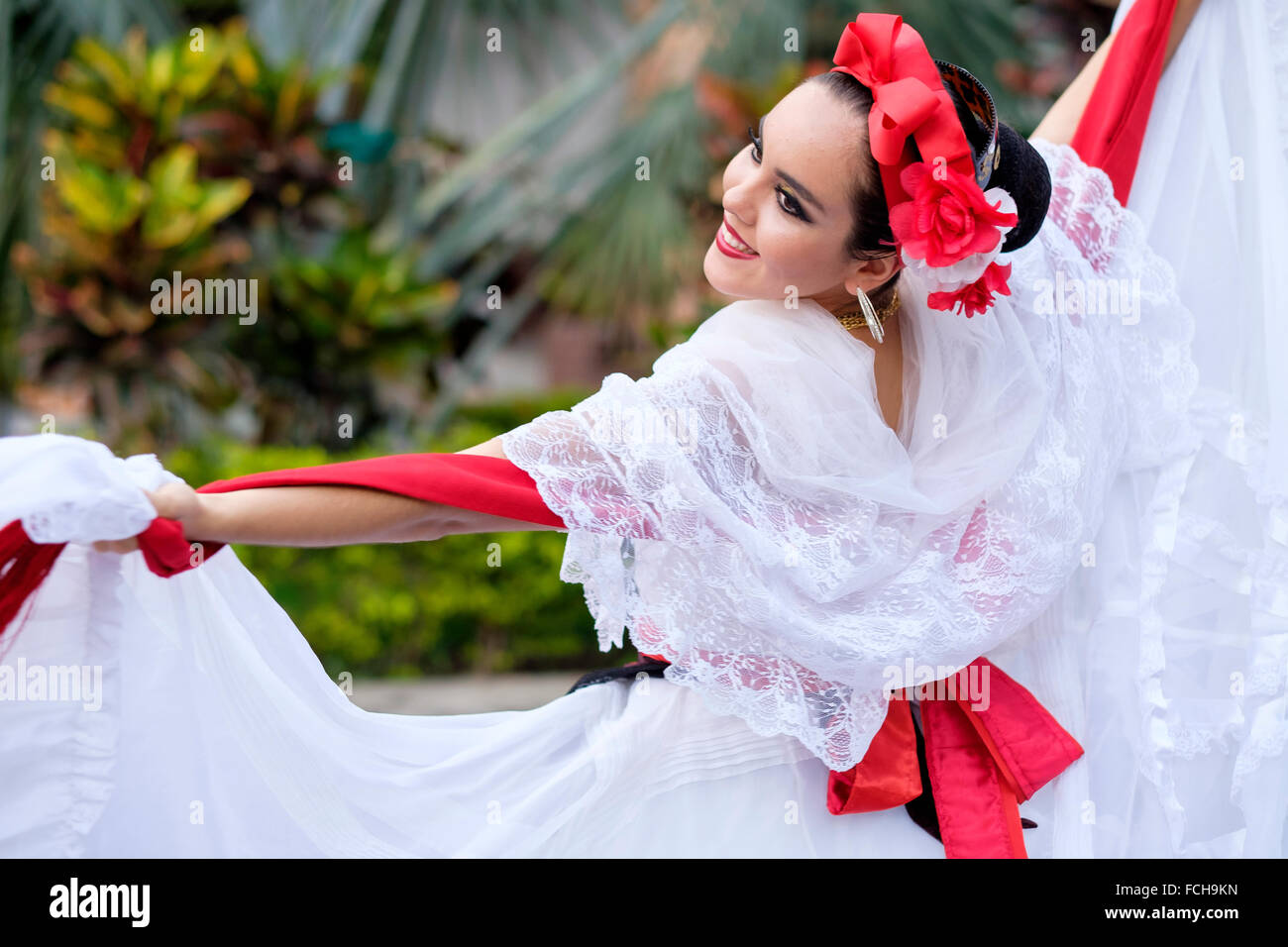 Mexique Jalisco Xiutla folklorique danseur danseuse mexicaine Banque D'Images