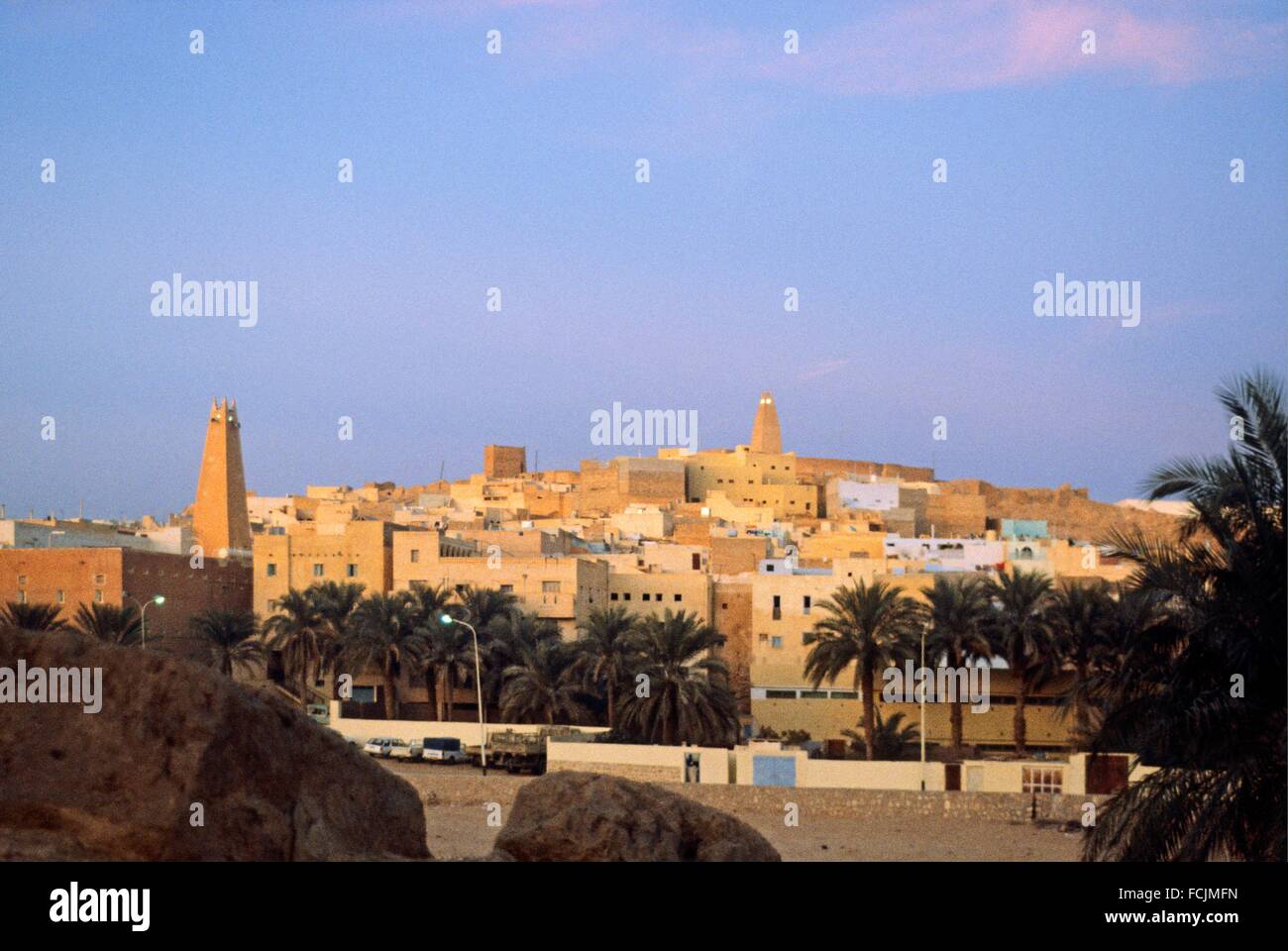Ghardaia, vallée du M'zab, l'Algérie, l'Afrique. Banque D'Images