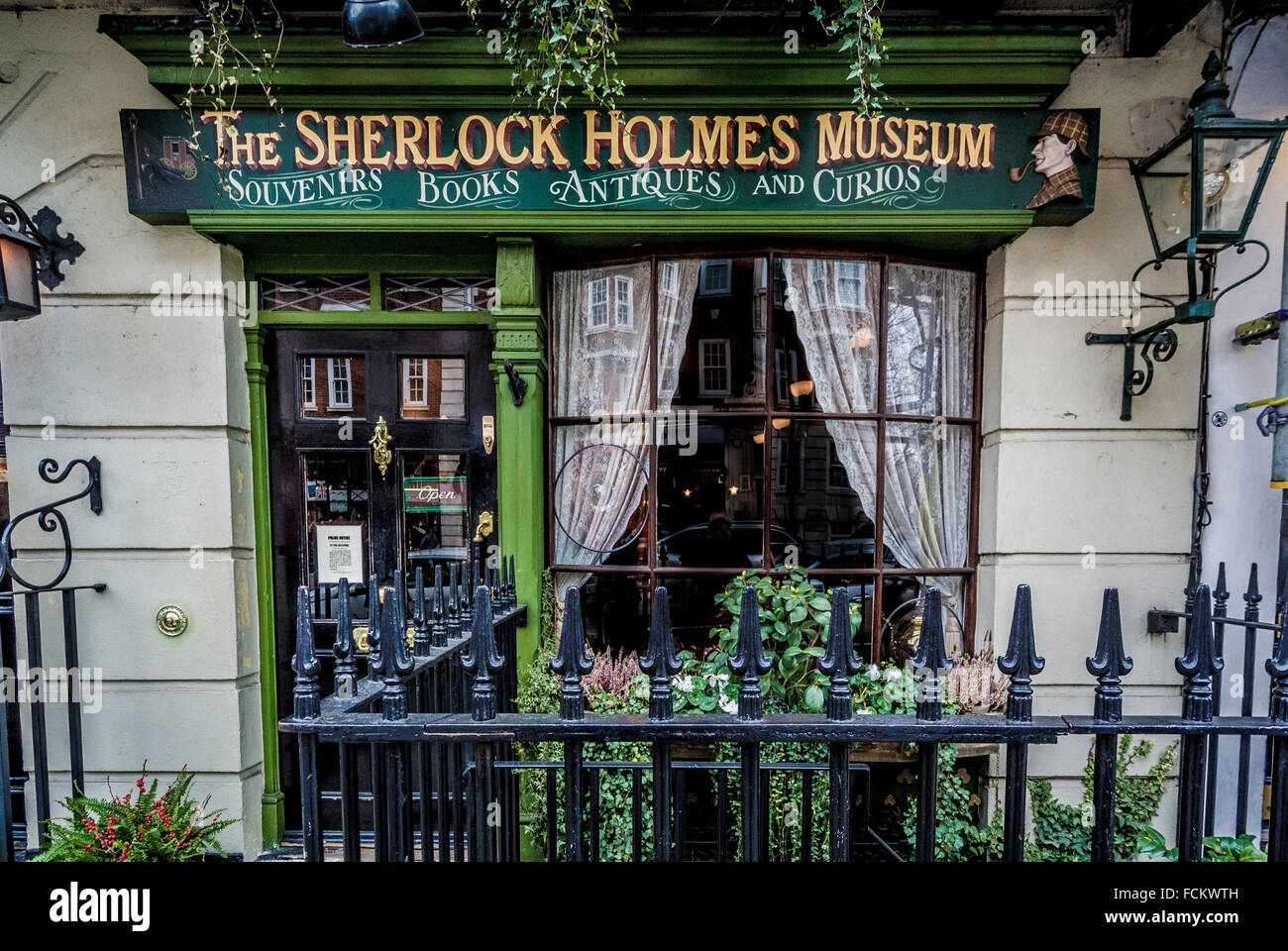 Musée Sherlock Holmes, 221B Baker Street, London, UK. Banque D'Images