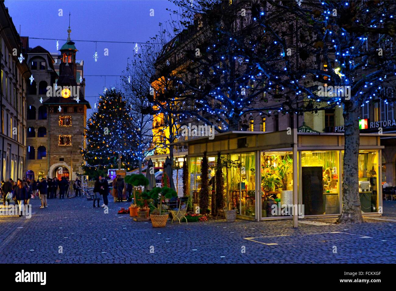 Genève, Suisse avant Noël Photo Stock - Alamy