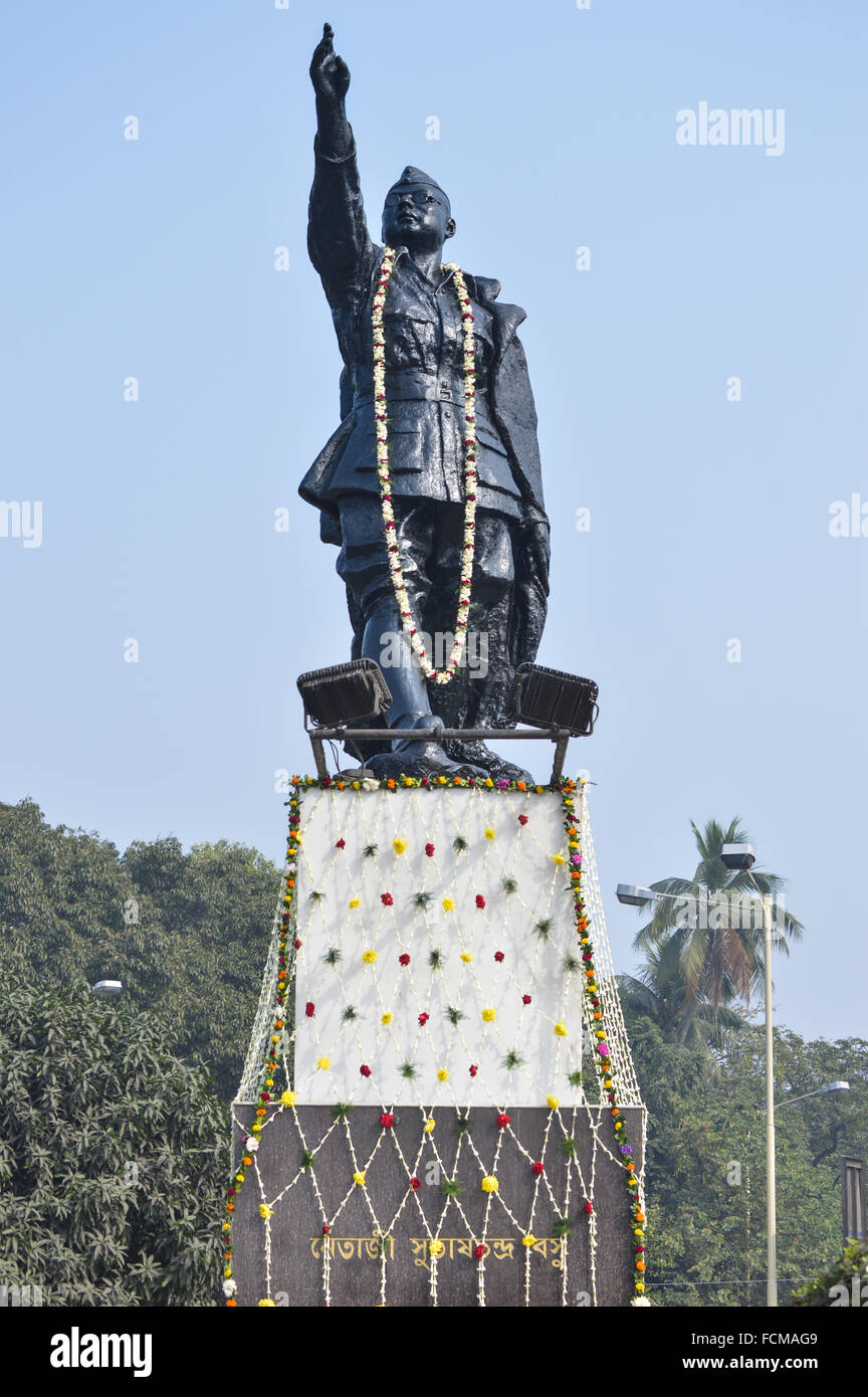 Kolkata, Inde. 23 Jan, 2016. 120e anniversaire de la naissance de Netaji Subhas Chandra Bose a célébré à Kolkata. Credit : Tanmoy Bhaduri/Pacific Press/Alamy Live News Banque D'Images