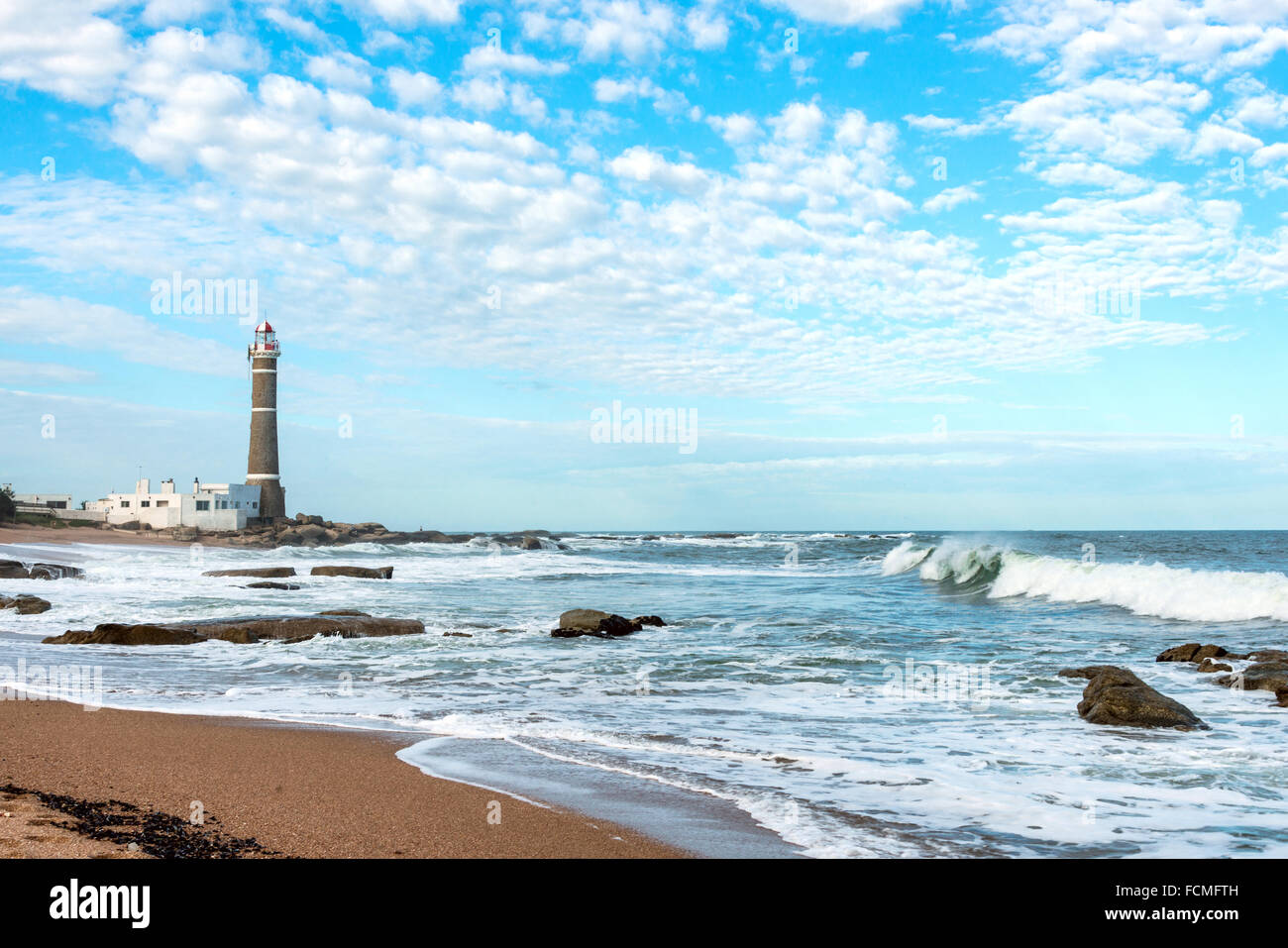 Phare de Jose Ignacio près de Punta del Este, Uruguay, Côte Atlantique Banque D'Images