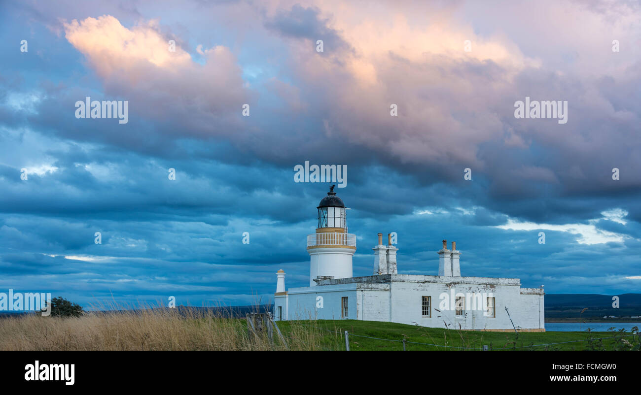 Chanonry phare, fortrose, Black Isle, Ross shire, Ecosse, Royaume-Uni Banque D'Images