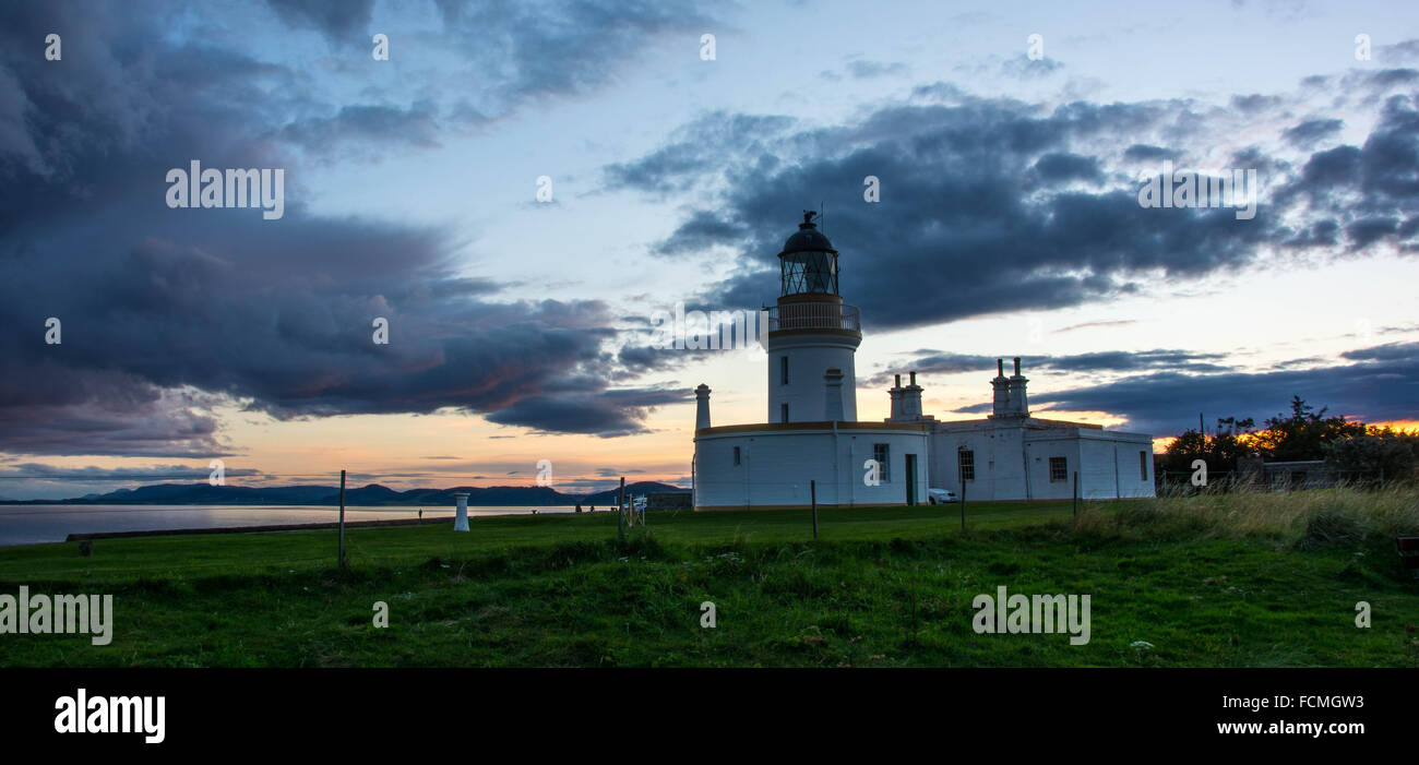 Chanonry phare, fortrose, Black Isle, Ross shire, Ecosse, Royaume-Uni Banque D'Images