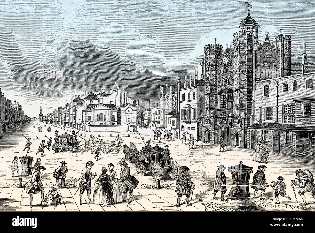 St James's Palace, 1820, City of Westminster, London, England Banque D'Images