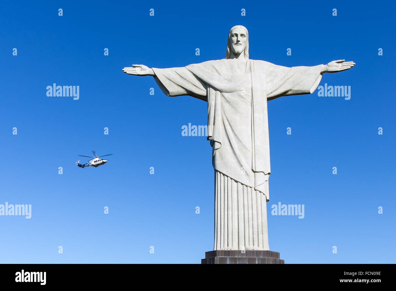 Le Christ Rédempteur, Rio de Janeiro, l'Amérique du Sud Banque D'Images