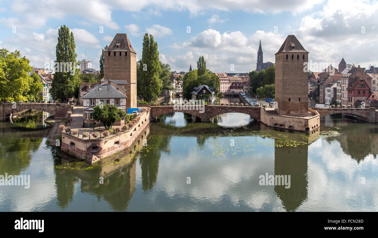 Petite France à Strasbourg Banque D'Images