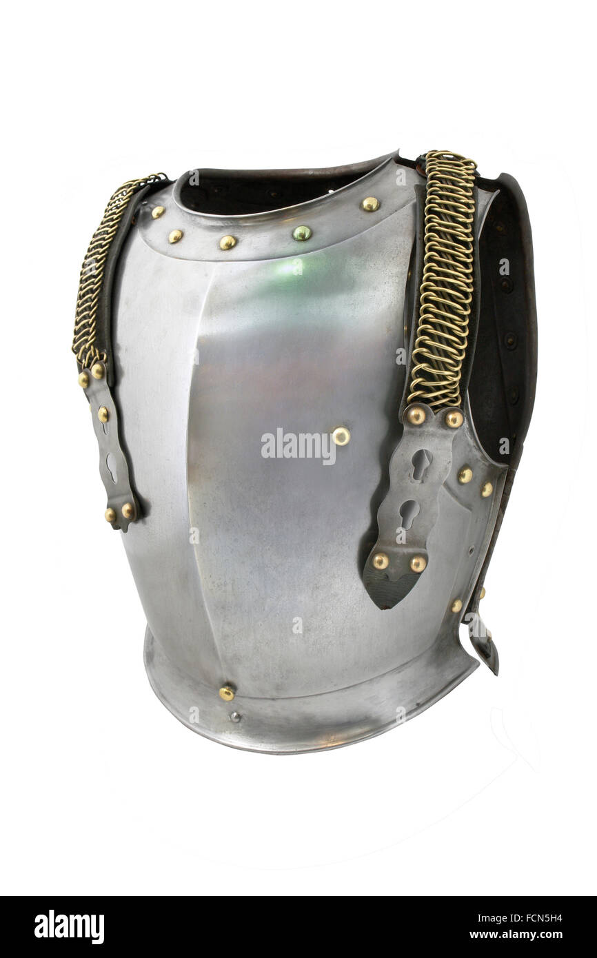 Armor (cuirasse) du français dragoon (avant). La France. 19e siècle. Banque D'Images
