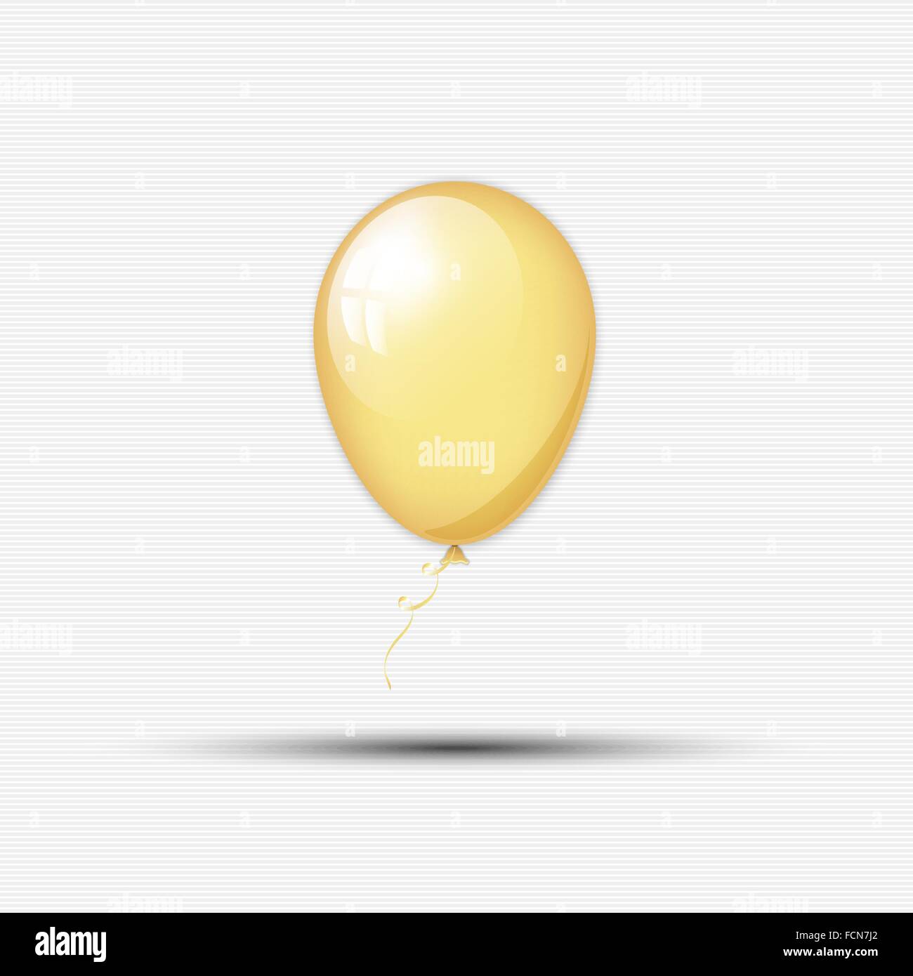 Résumé ballon d'or avec ruban pour votre conception Illustration de Vecteur