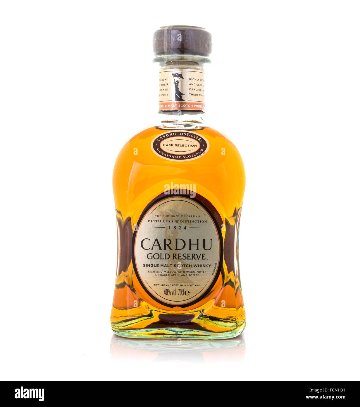 Réserve d'or de Cardhu Single Malt Scotch Whisky Banque D'Images